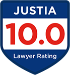 Justia 10.0 Lawyer Rating Badge